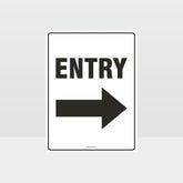 Custom Sign,Entry Right Sign